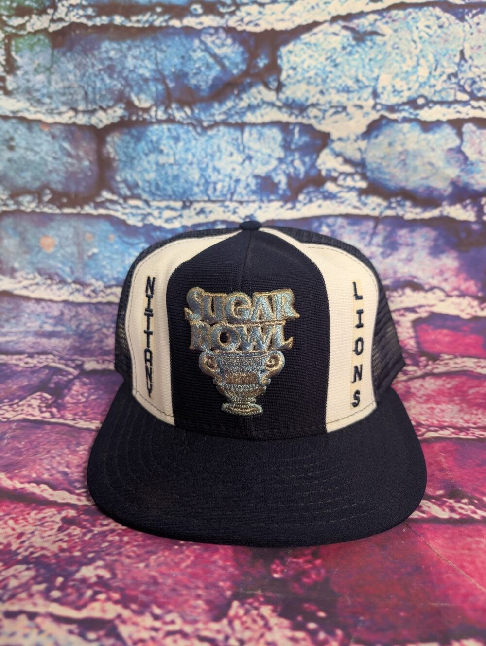 Vintage AJD Lucky Stripes Nittany Lions Sugar Bowl Snapback Hat